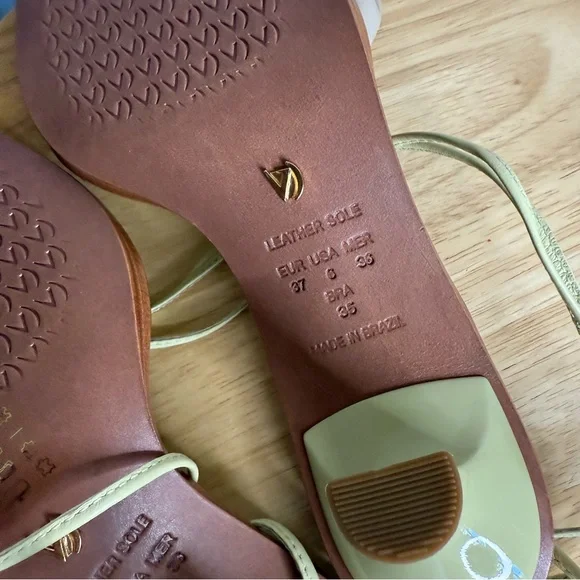 NEW Anthropologie Vicenza Braided Leather Kitten Heel Sandals - Picture 7 of 8